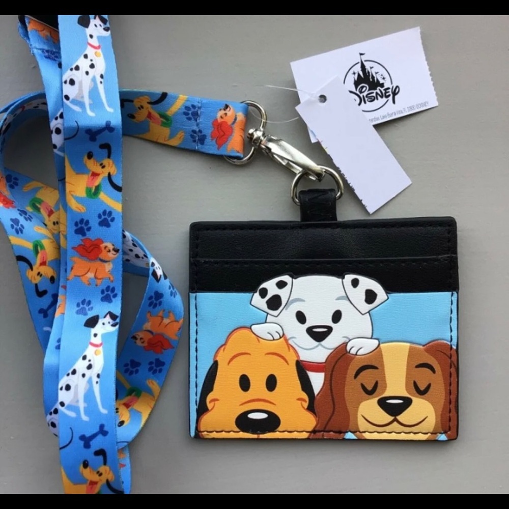 Disney Dogs Loungefly ID Cardholder & Lanyard